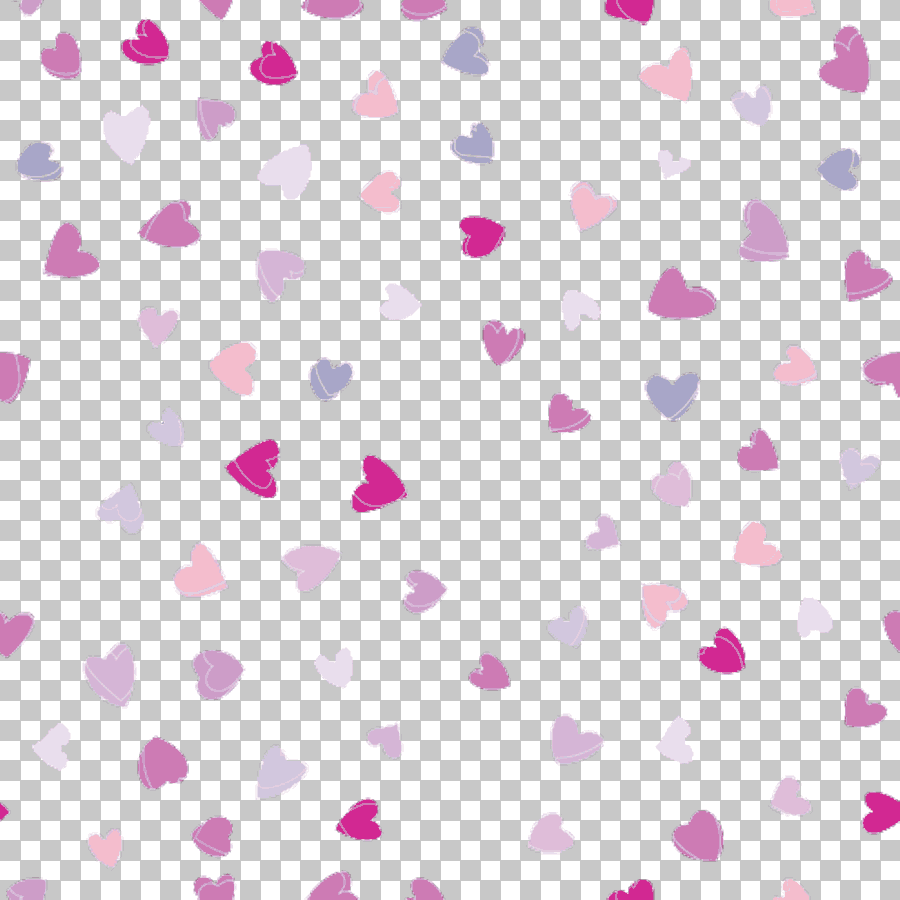 Pink and White Heart Print