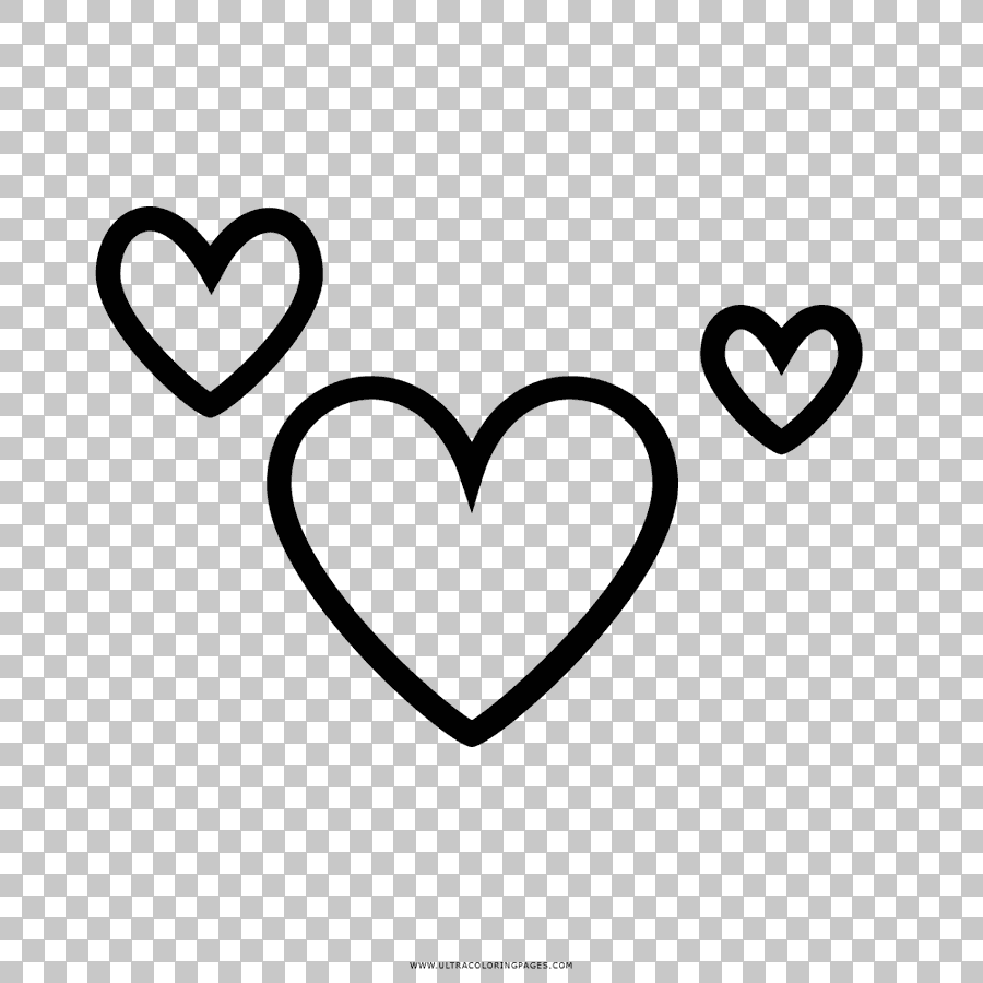 Heart Drawing Black and White