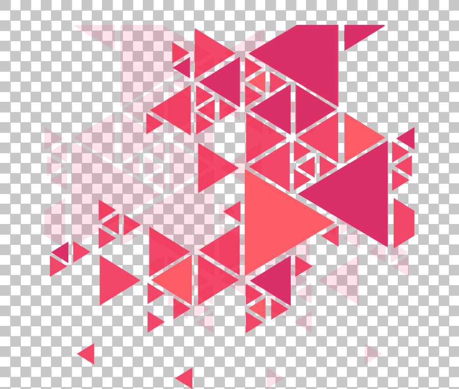 Triangular Pink and Red Pattern