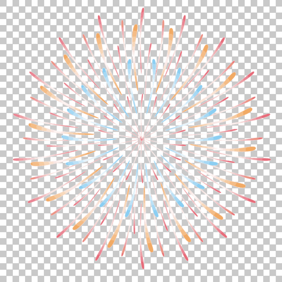 Cartoon Fireworks Drawing