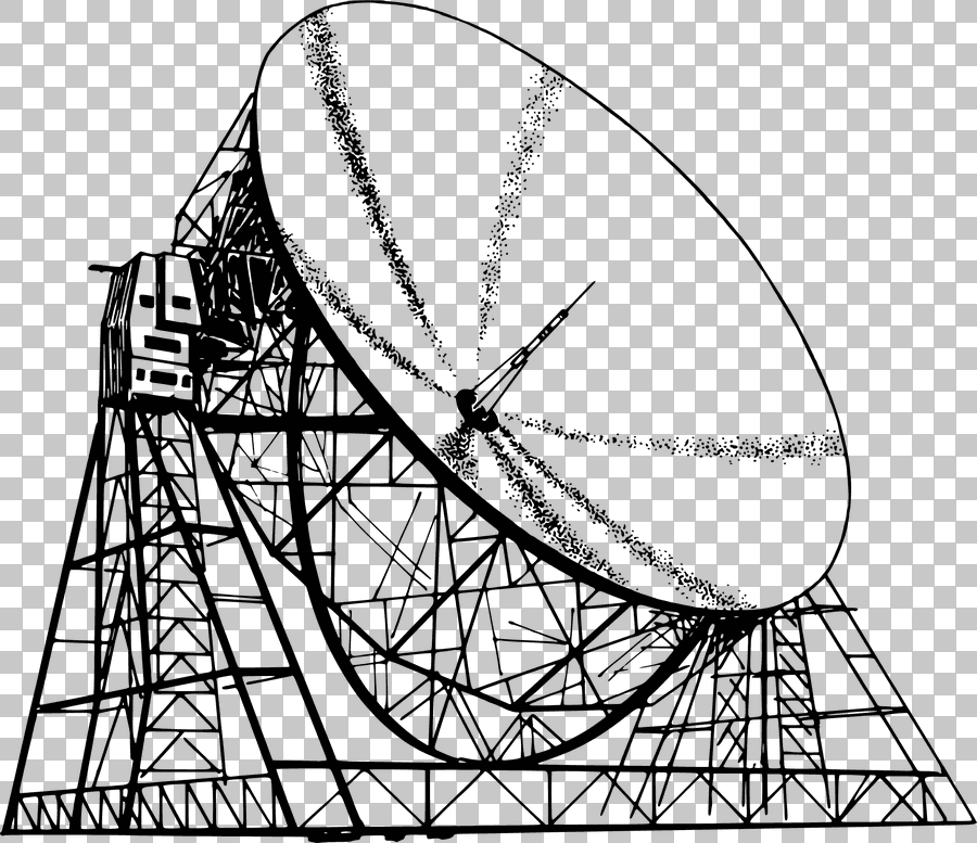 Radio Telescope Drawing