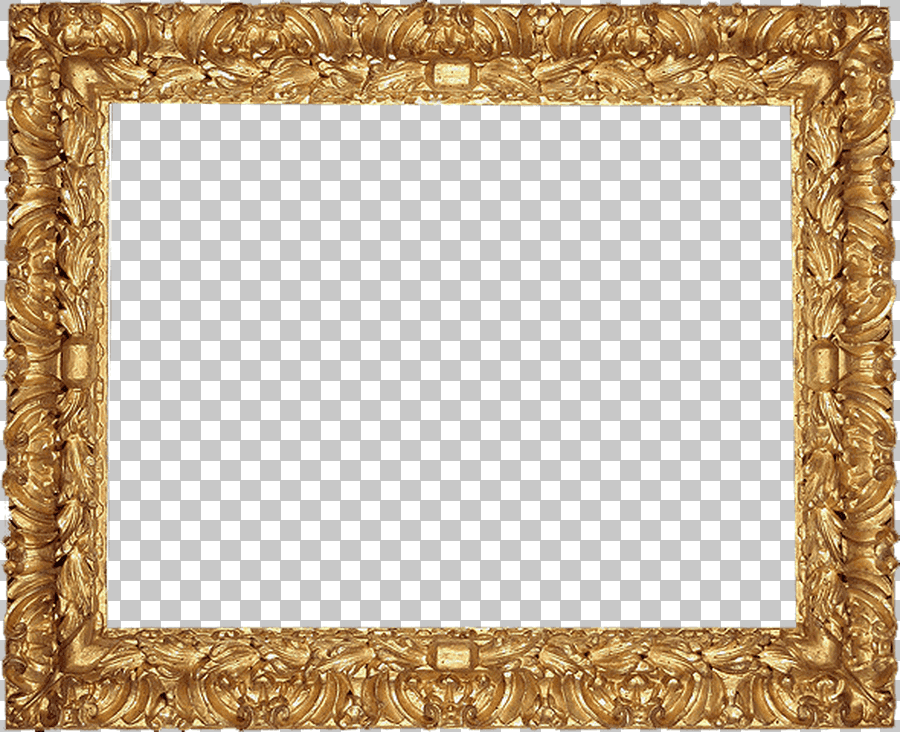 Brown Wooden Gold Frame