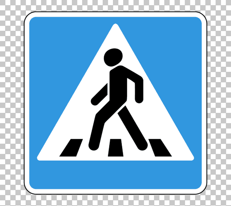 Pedestrian Crossing Traffic Sign