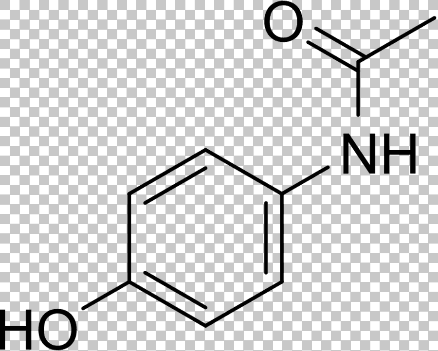 Paracetamol Molecule Chemical Structure