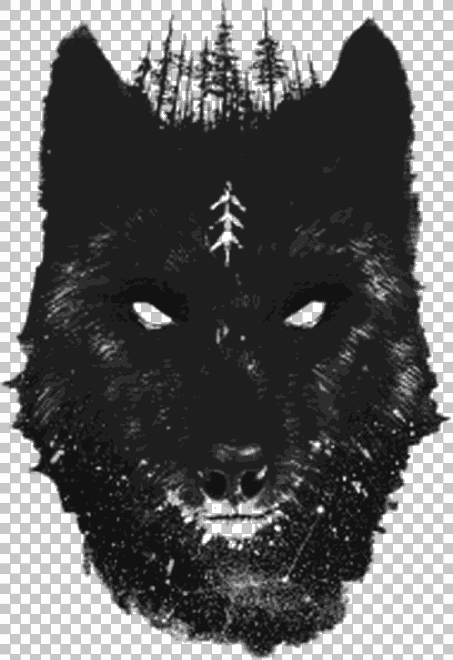 Black Wolf Sleeve Tattoo