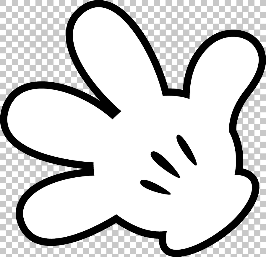 Mickey Mouse White Gloves