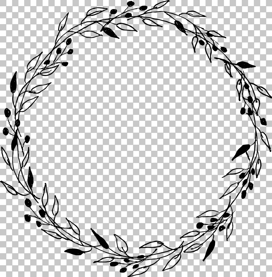 Blue Laurel Wreath