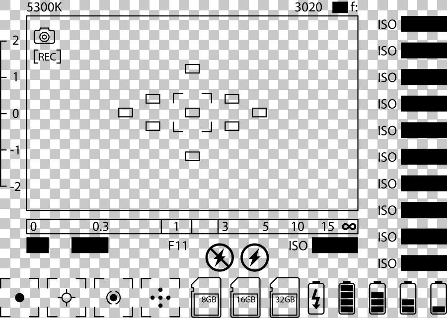 Movie Camera SLR Screen Parameters