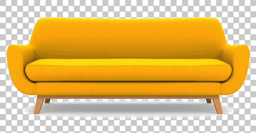 Yellow Couch Sofa Bed Furniture