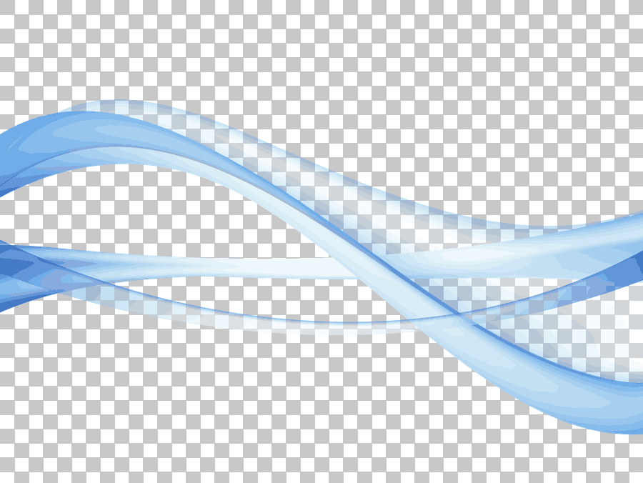 Blue Waves Illustration with Shading