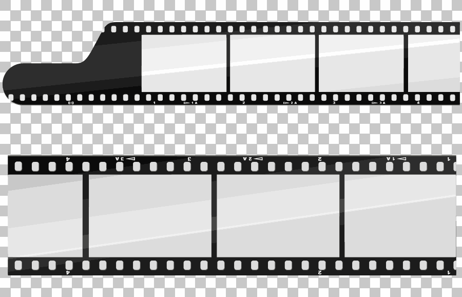 Black and White Film Strips Template