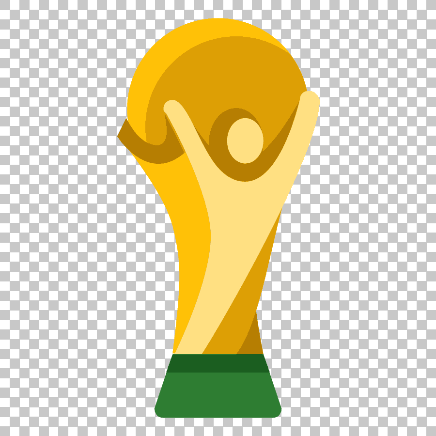 Green and Gold Trophy Illustration