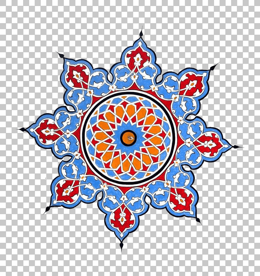 Multicolored Islamic Mandala Pattern