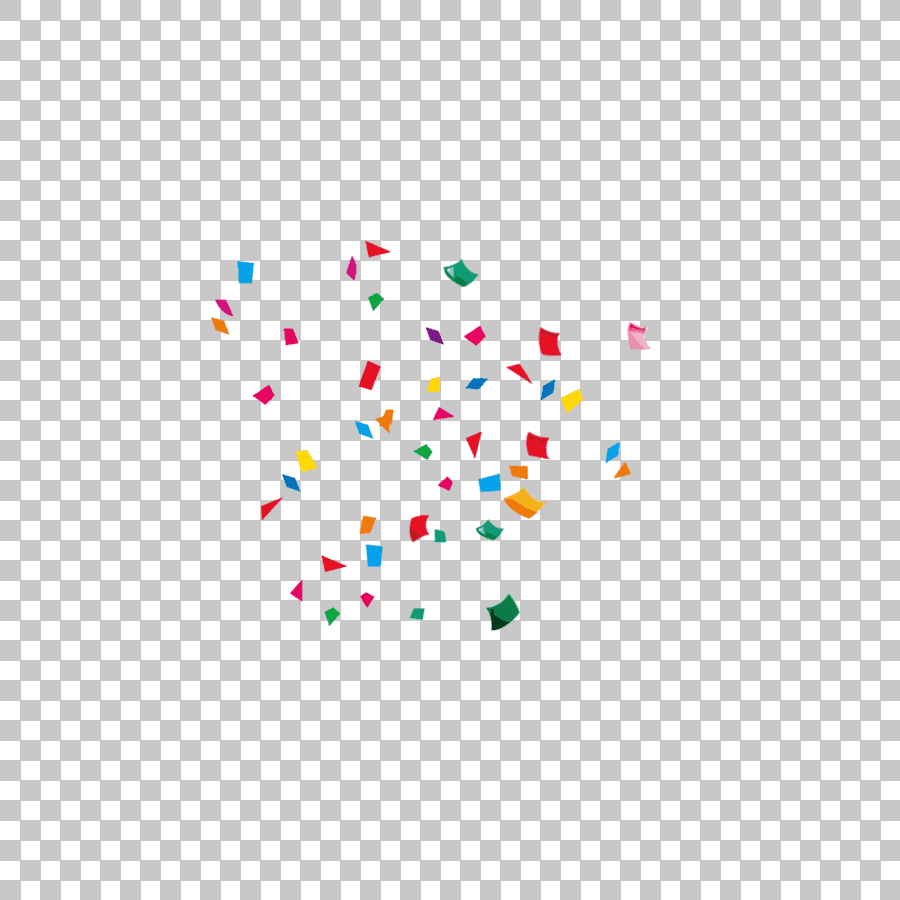 Multicolored Paper Confetti