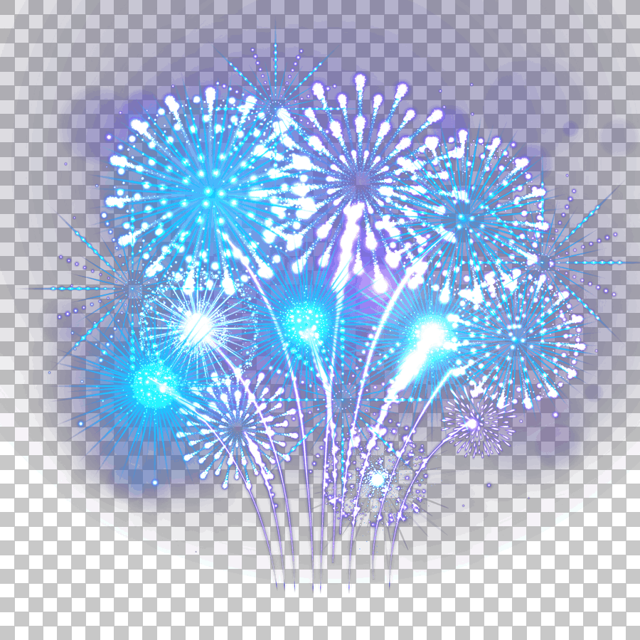 Blue and Purple Fireworks Icon