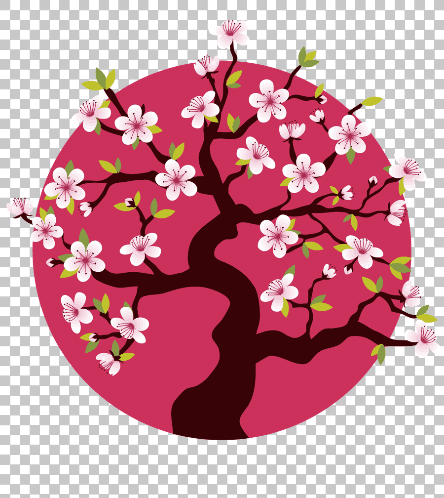 Pink Cherry Blossom Tree