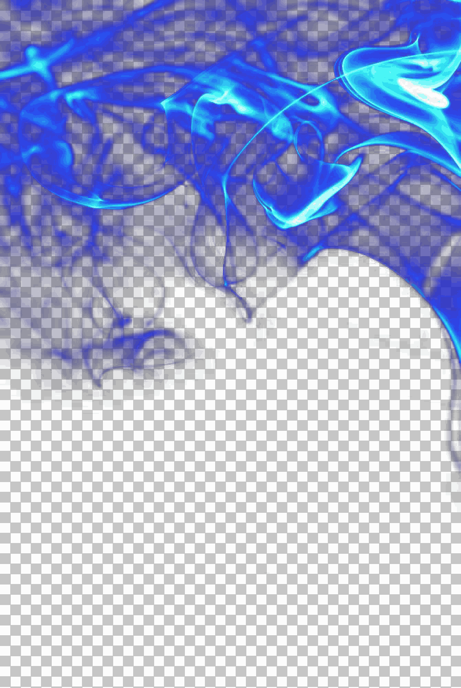 Blue Smoke Flame Texture