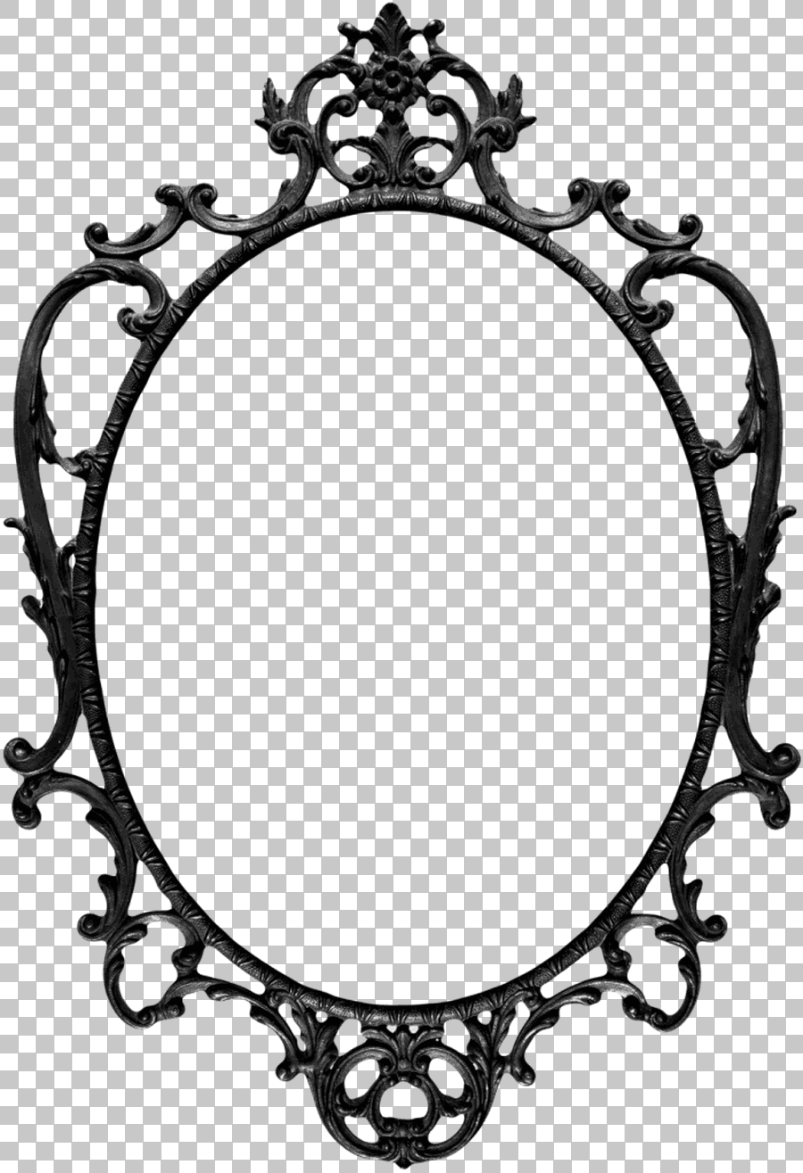 Silver Vintage Gothic Mirror Frame