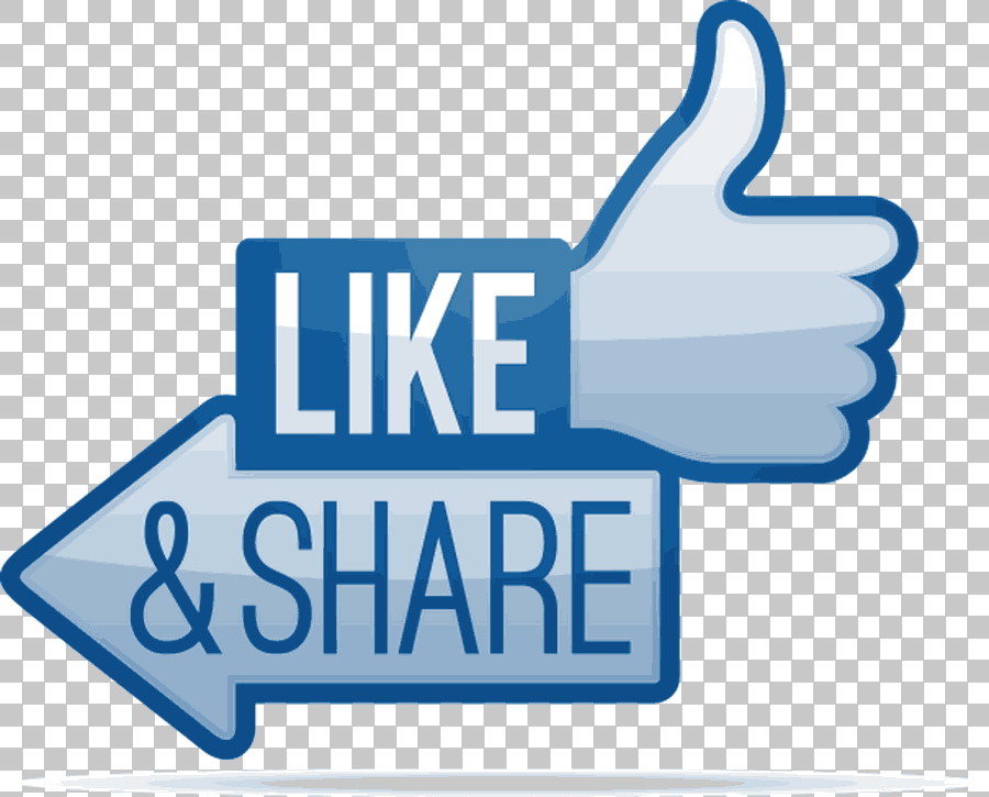 Facebook Like Button Blue Share Icon