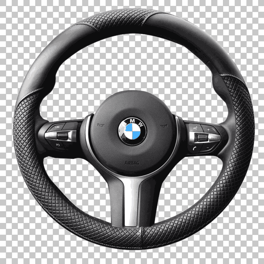 Black BMW Steering Wheel