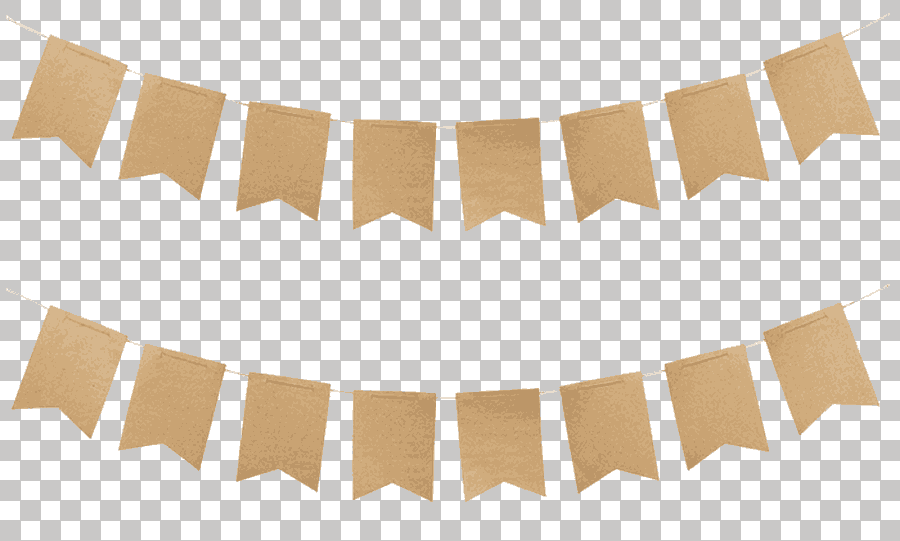 Kraft Paper Pennon Banner Bunting