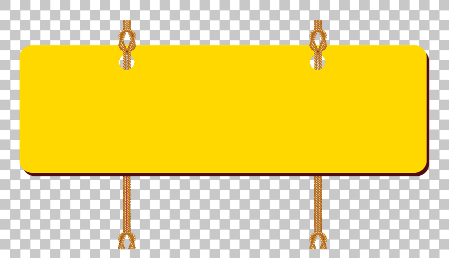 Yellow Cartoon Pattern Board