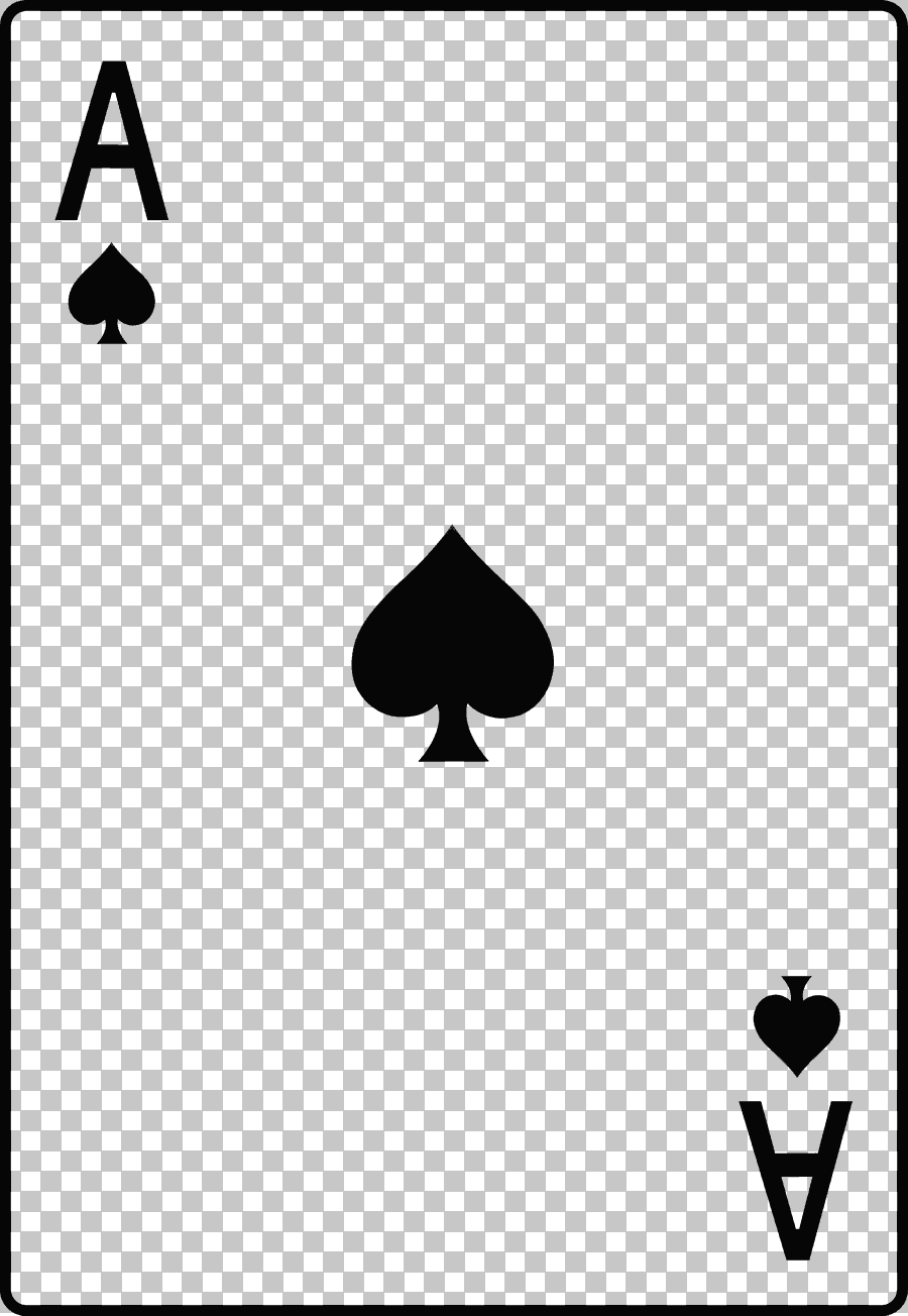 Ace of Spades Playing Card