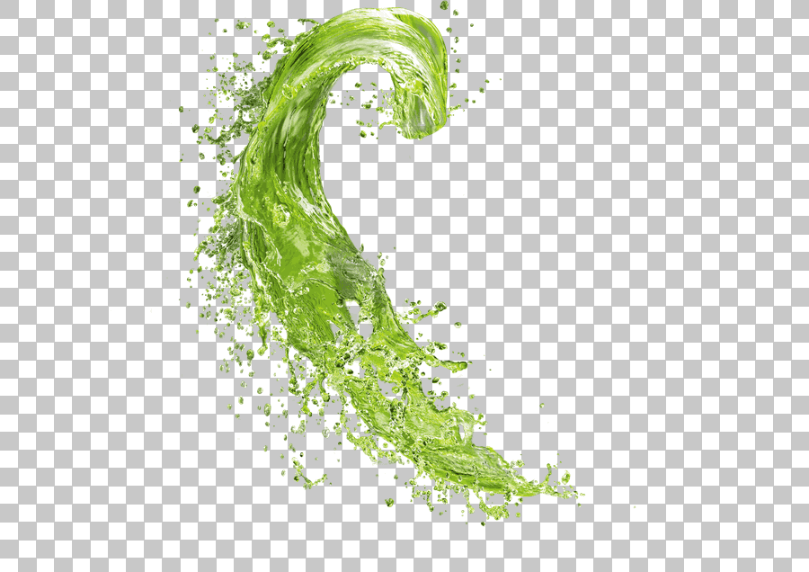 Green Liquid Splash Wave