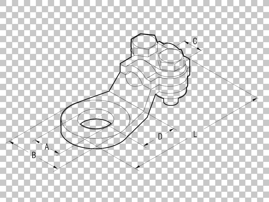 Mechanical Parts Line Art