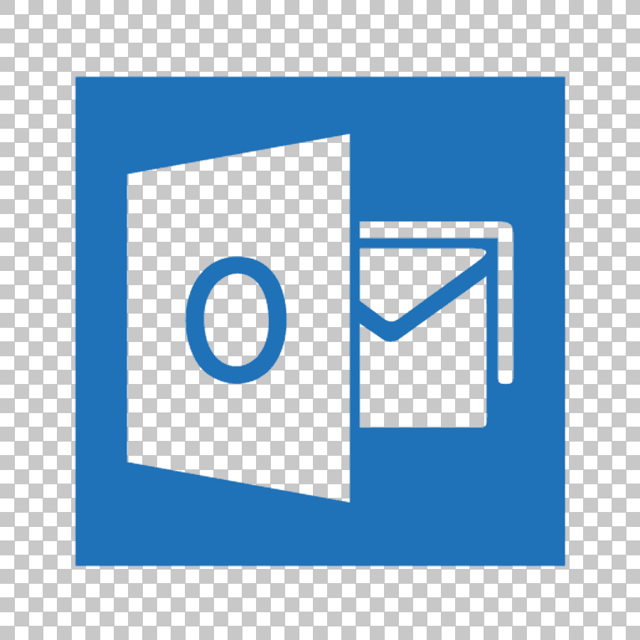 Microsoft Outlook Email Icon Blue