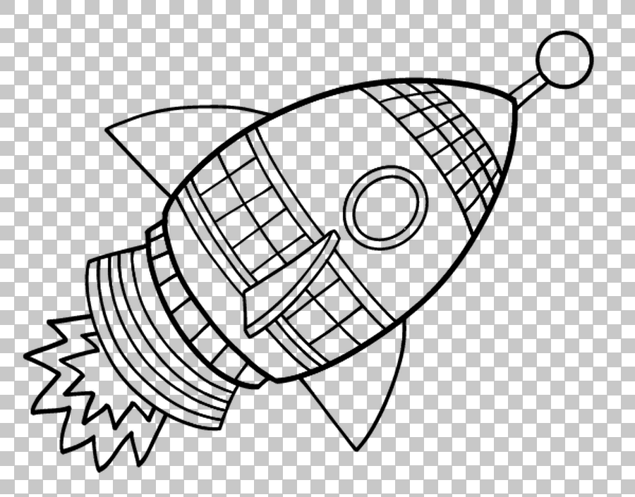 Spacecraft Rocket Coloring Book