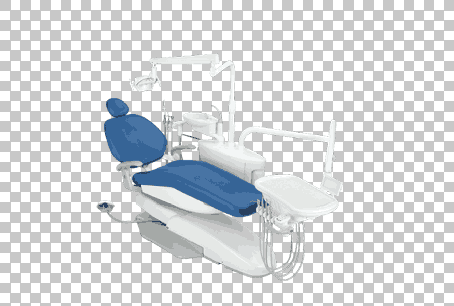 Blue A-dec Dental Chair