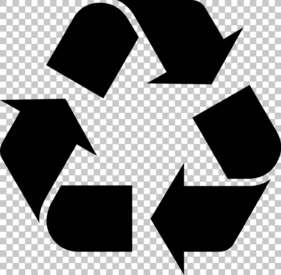 Recycling Symbol Bin Logo