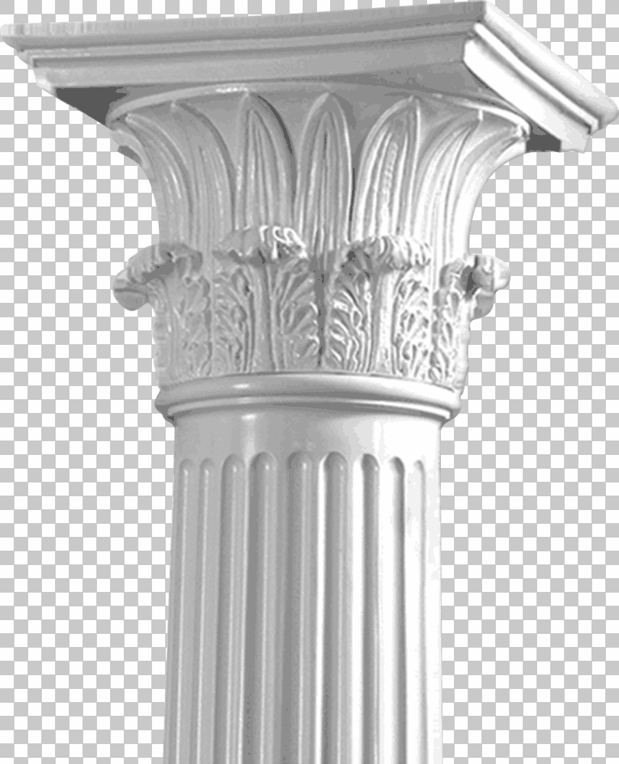 Corinthian Ionic Column Capital Fluting