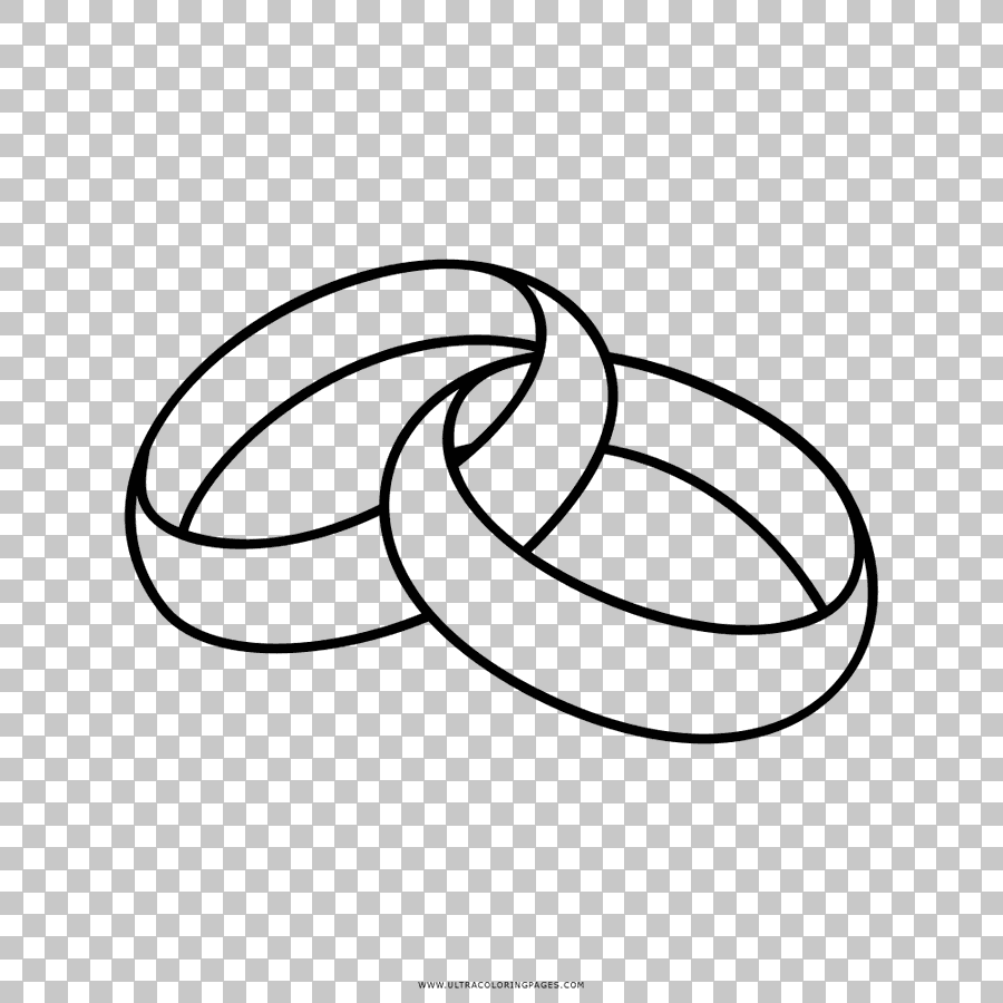 Wedding Ring Drawing White