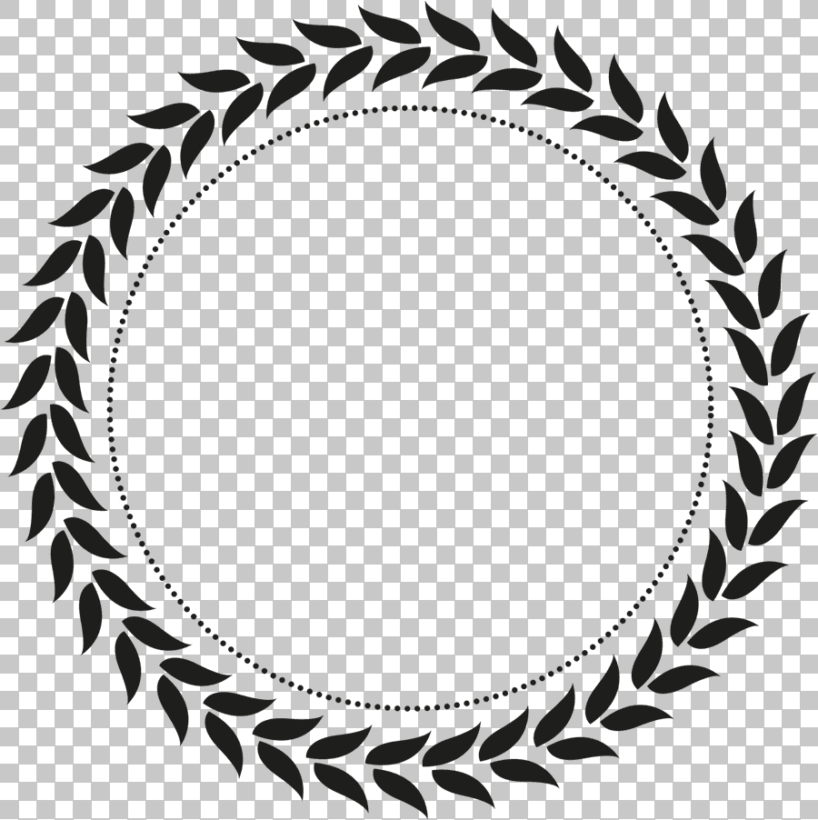 Laurel Wreath Monochrome