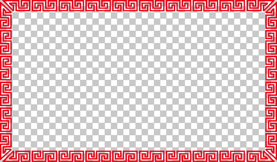 Red Tribal Border Frame