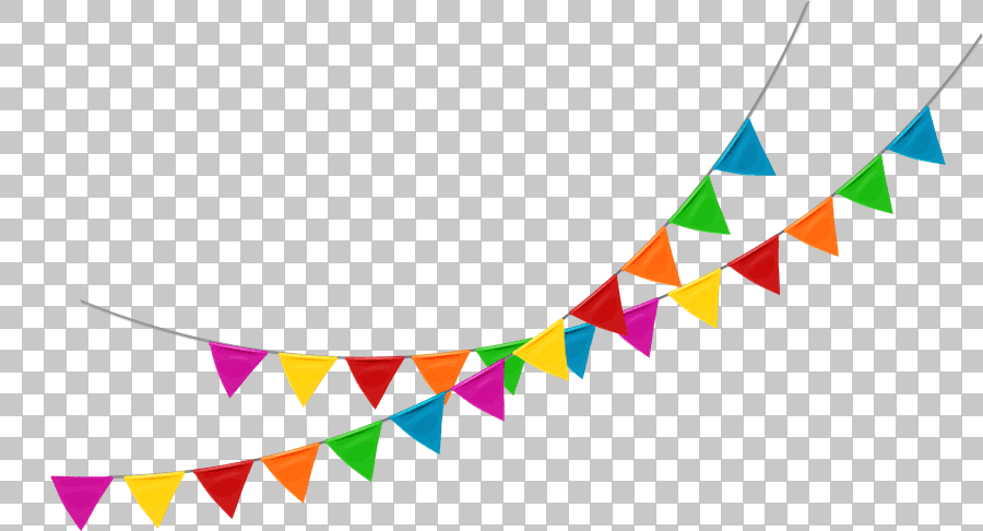 Multicolored Flag Banner Pennon Bunting