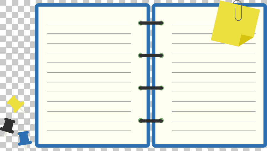 Blue Paper Diary Notebook