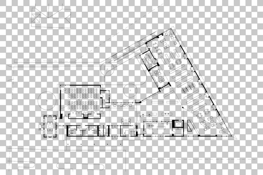 Eastham Public Library Floor Plan Technical Drawing