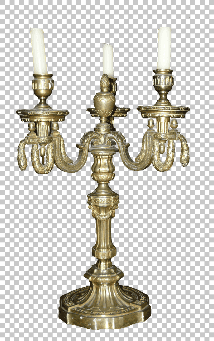 Gold Candlestick and Lantern