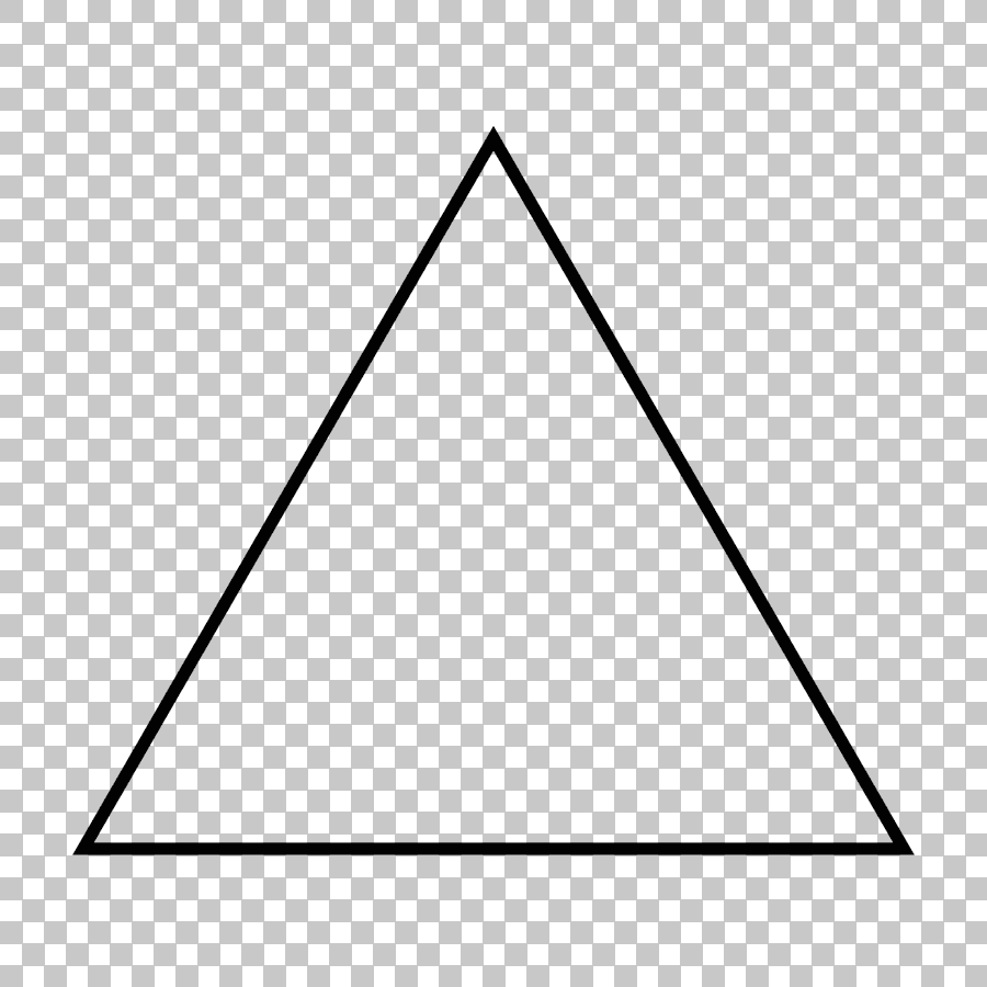 Black Equilateral Triangle Graphic