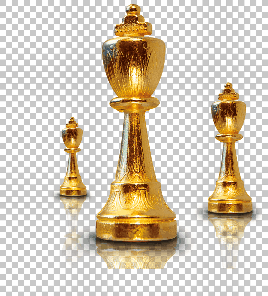 Gold Chess Pieces