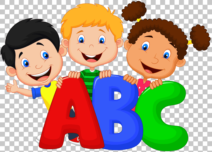 Children Behind ABC Letters