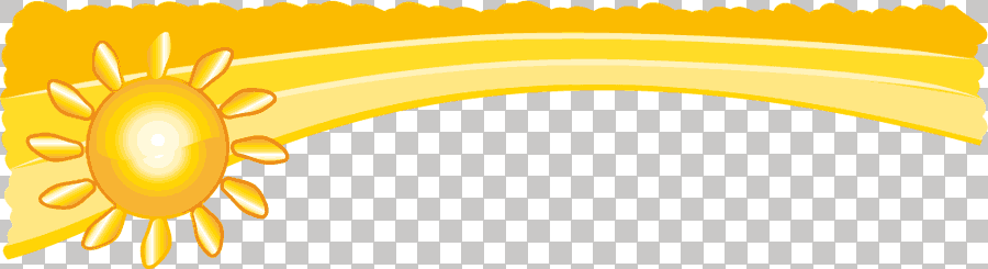 Cartoon Yellow Sunshine Border