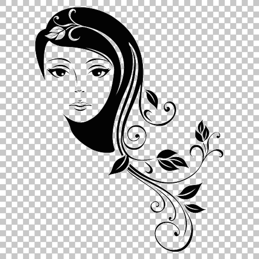 Silhouette Woman Face Illustration