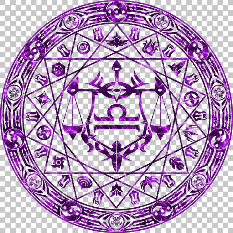 Transmutation Circle Purple Libra