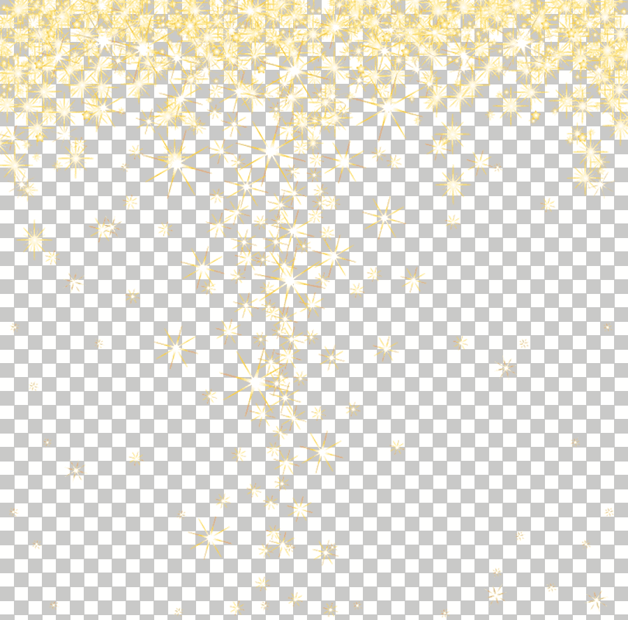 Yellow Star Sparkles Pattern