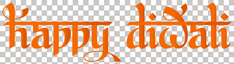 Diya Calligraphy Happy Diwali