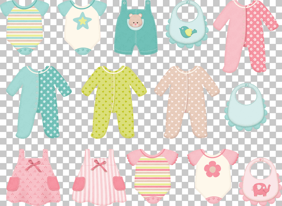 Assorted Color Baby Clothes